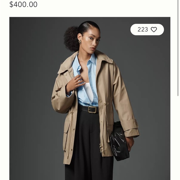 Barbour Classic Tan Trench Coat - Picture 2 of 4